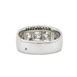 Bague Trilogie en platine et diamants