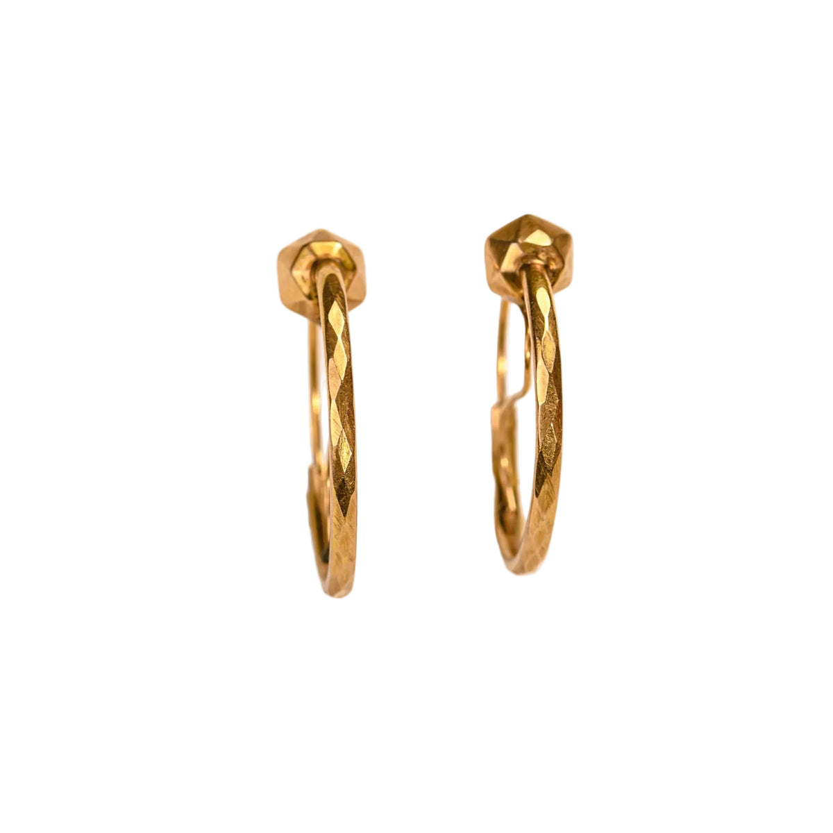 Boucles d'oreilles Créoles en or rose