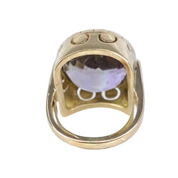 Bague Cocktail en or jaune et améthyste