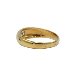 Bague Jonc en or jaune et diamant