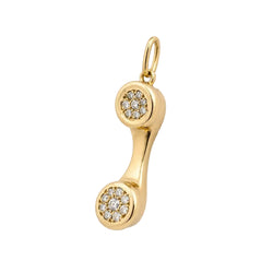 Pendentif en or jaune et diamants