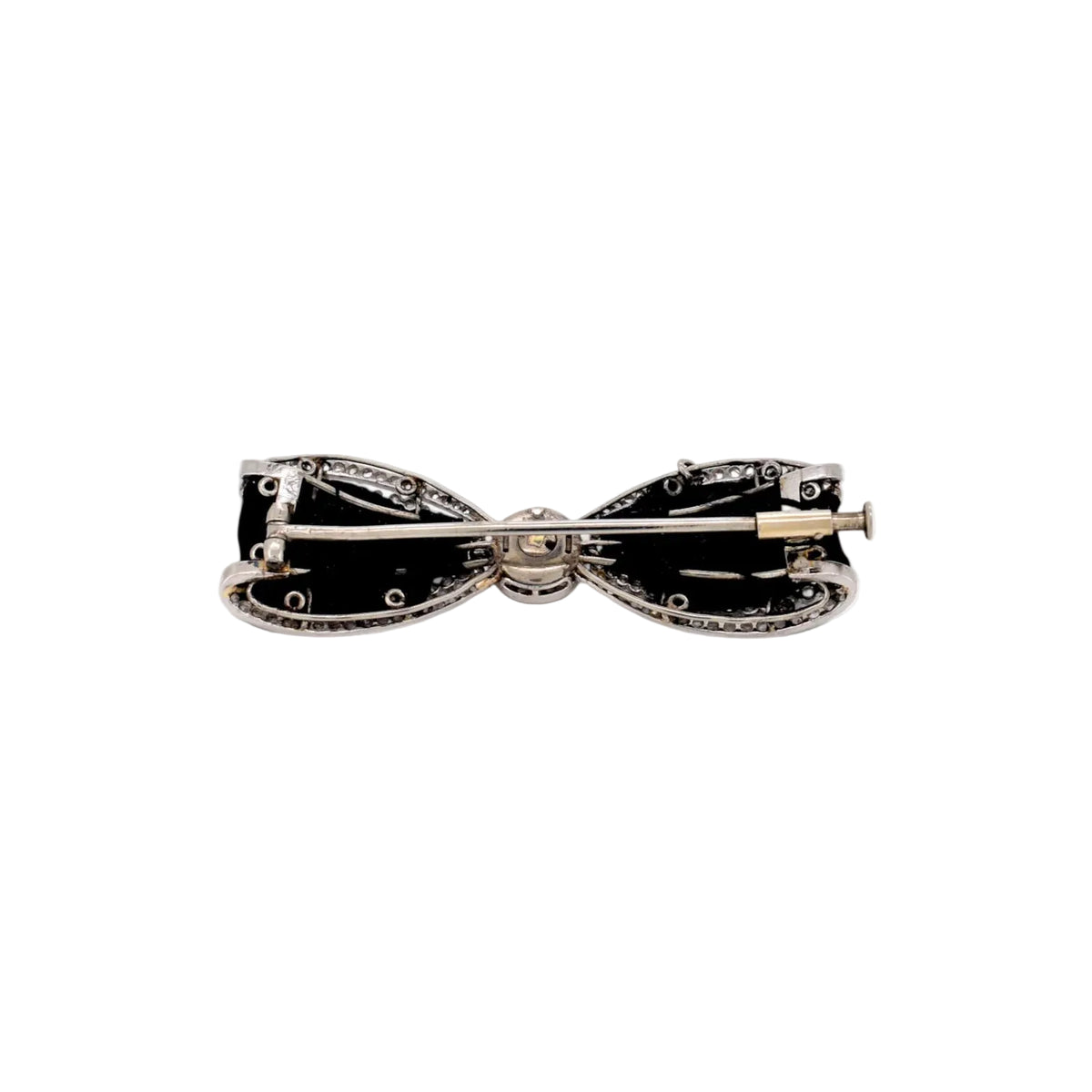 Broche Épingle en or blanc, platine et diamants
