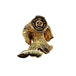 Broche Pin's VAN CLEEF & ARPELS en or jaune, onyx et émeraudes