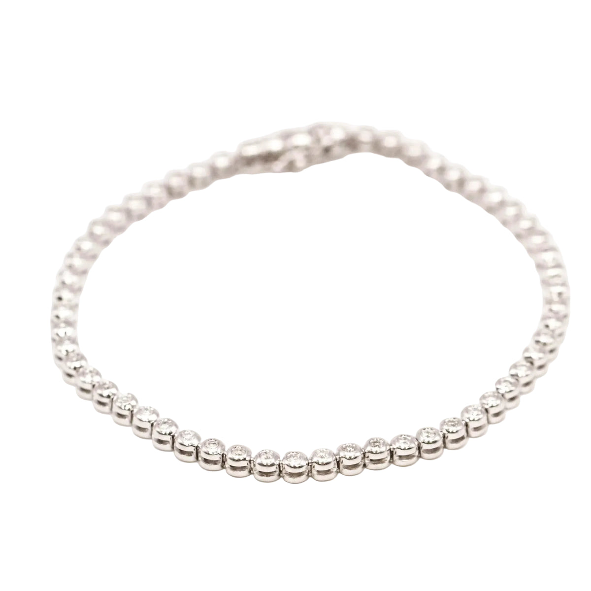 Bracelet Ligne en or blanc et diamants