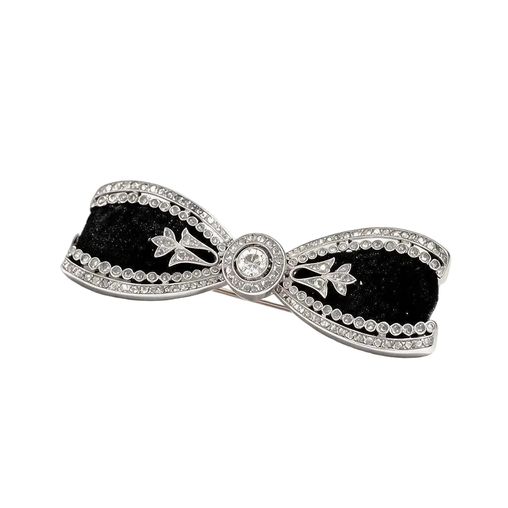 Broche Épingle en or blanc, platine et diamants