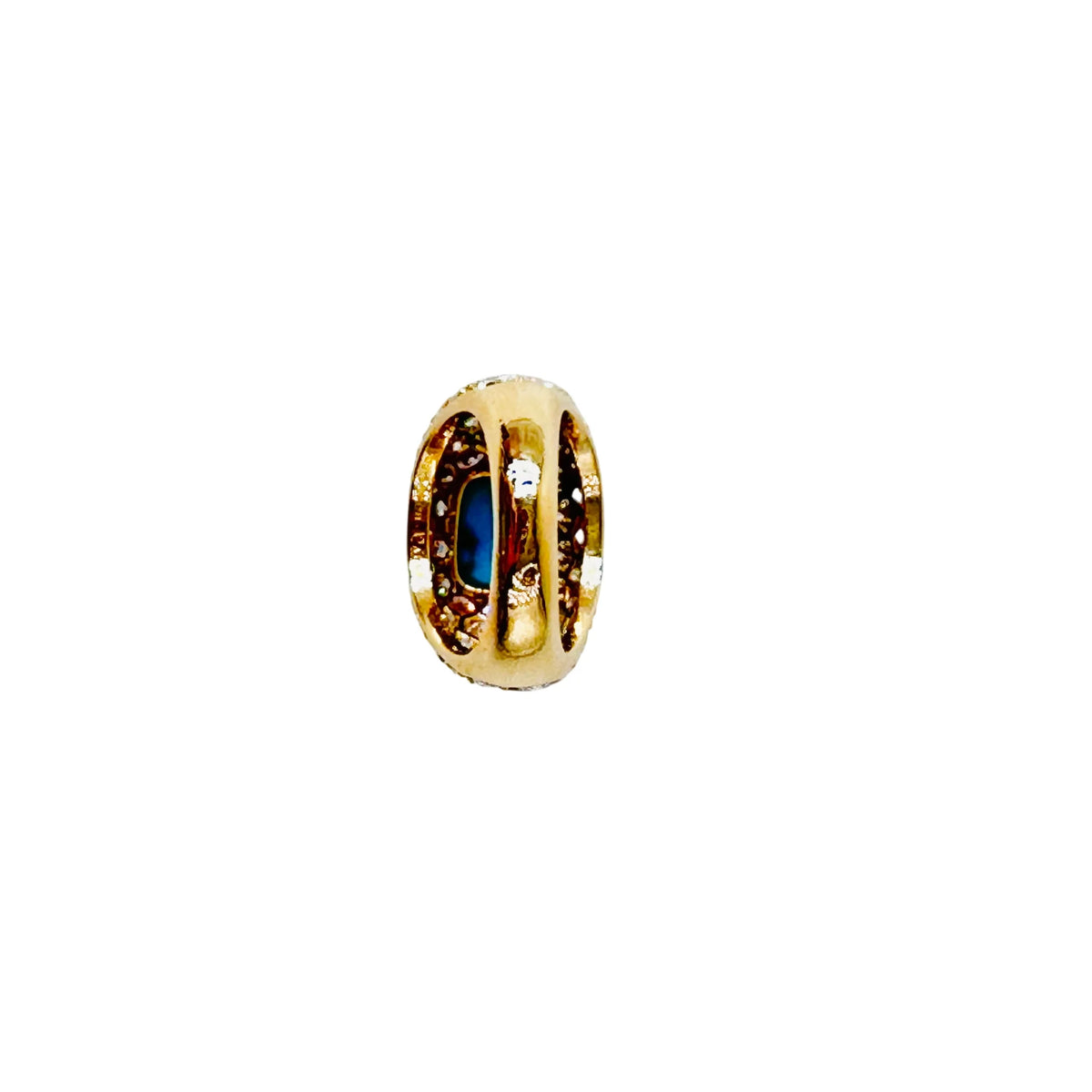 Bague BOUCHERON en or jaune, turquoise et diamants