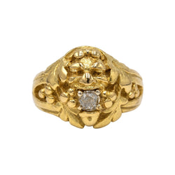 Bague en or jaune et diamant