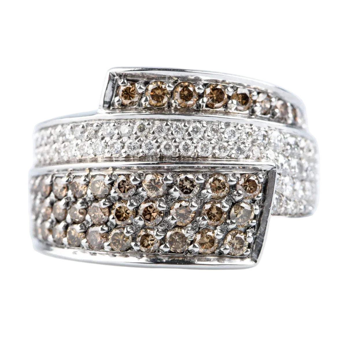 Bague Pavée en or jaune et diamants