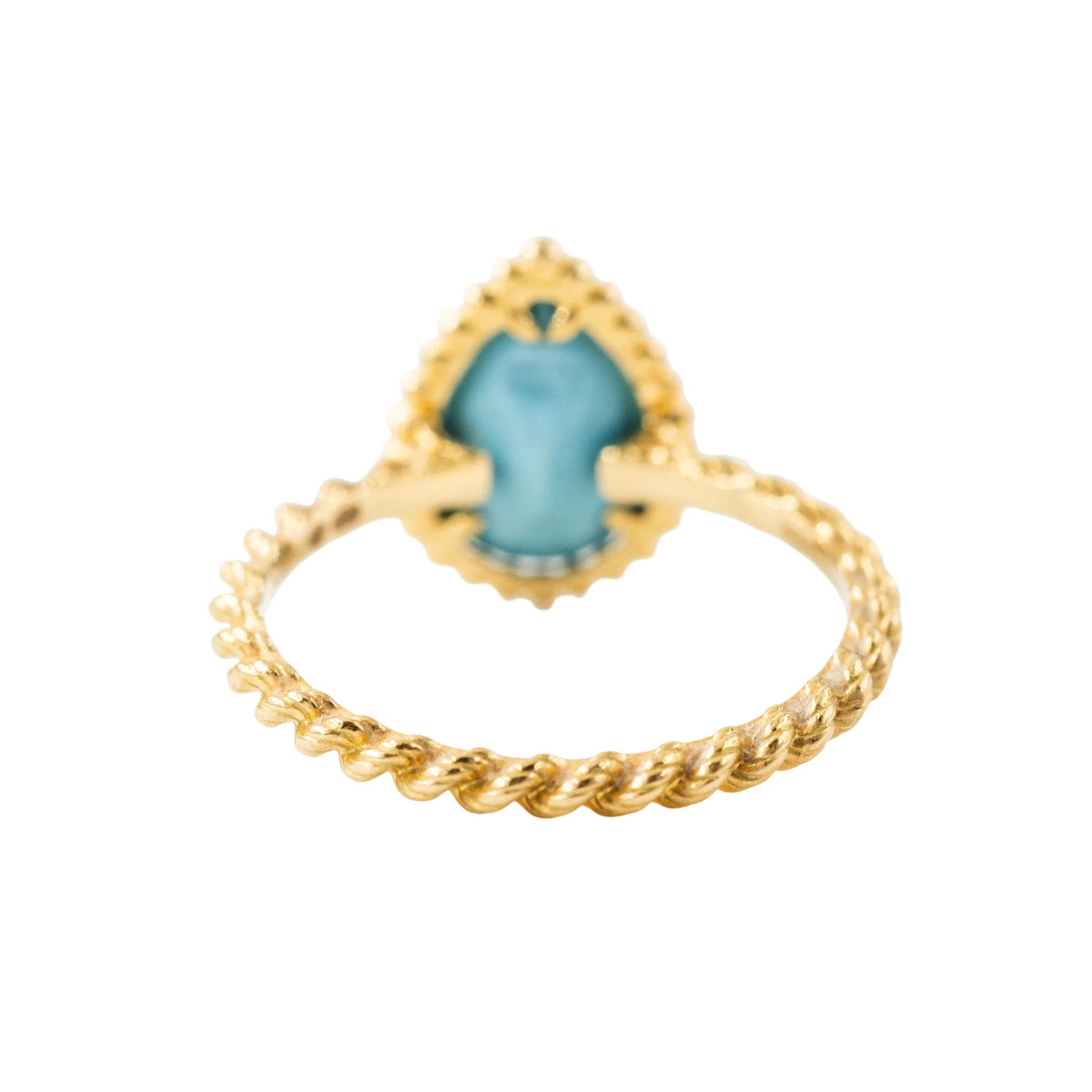 Bague BOUCHERON "Serpent Bohème" en or jaune et turquoise