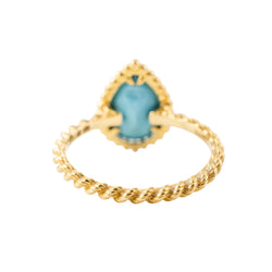 Bague BOUCHERON "Serpent Bohème" en or jaune et turquoise