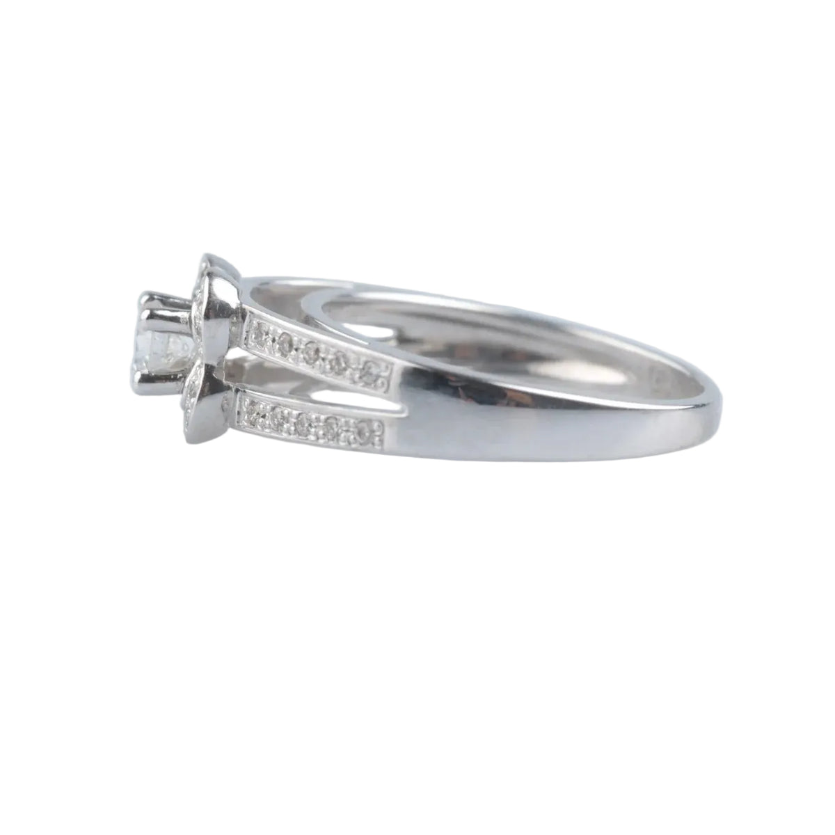 Bague Entourage MAUBOUSSIN "Moi aime toi" en or blanc et diamants