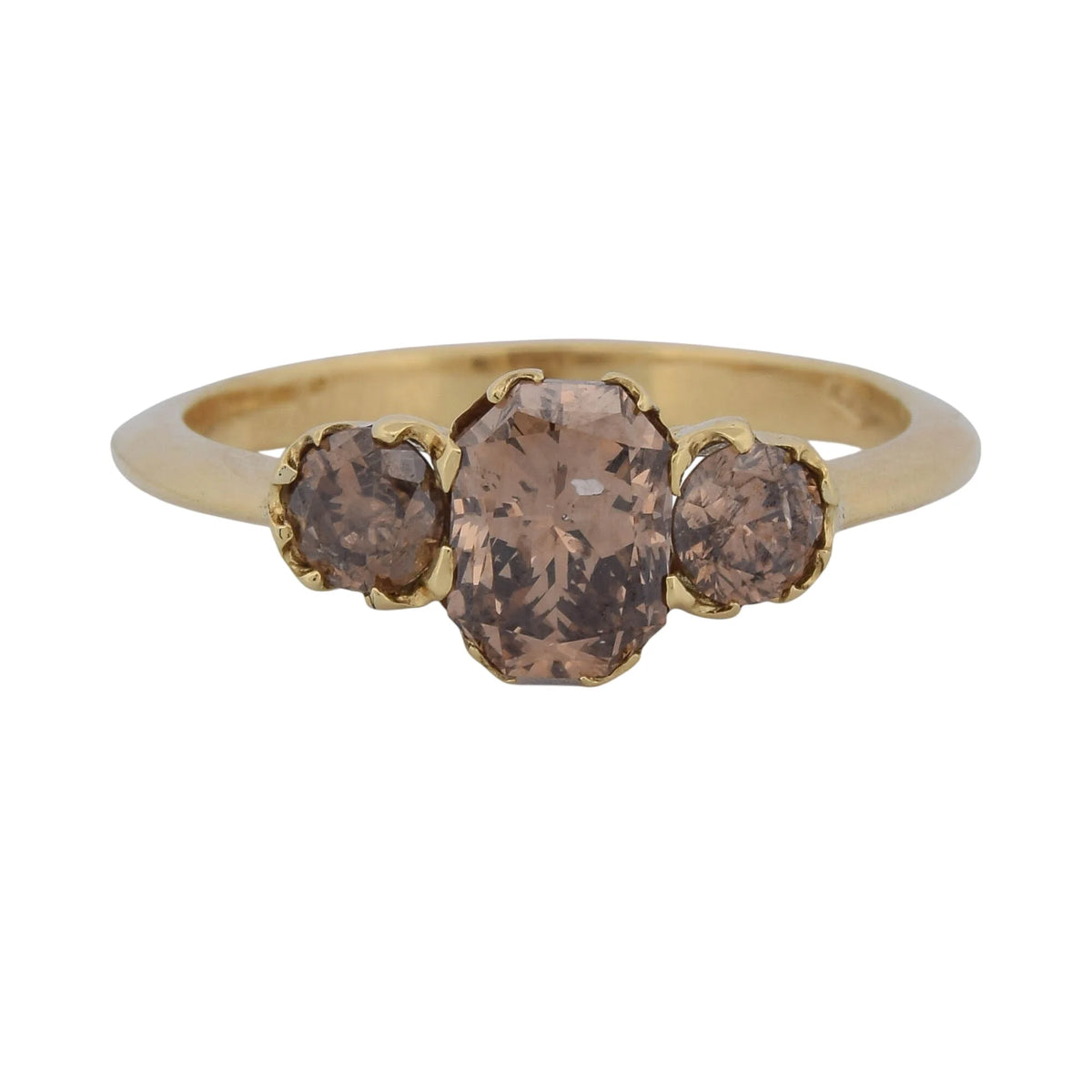 Bague Trilogie en or jaune et diamants