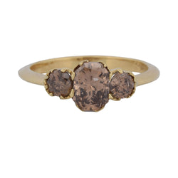 Bague Trilogie en or jaune et diamants