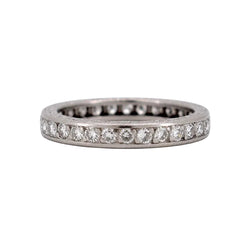 Bague Alliance en platine et diamants