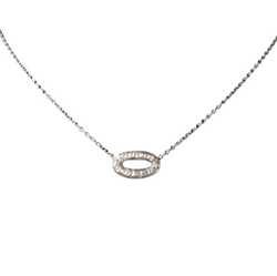 Collier Pendentif en or blanc et diamants