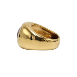 Bague Dôme BOUCHERON en or jaune et améthyste