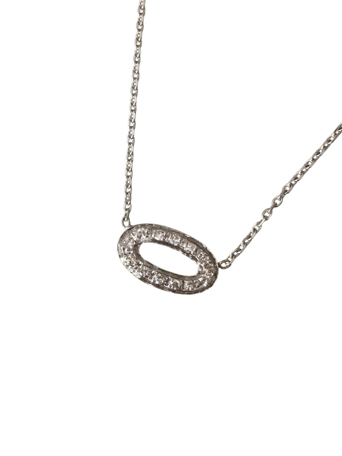 Collier Pendentif en or blanc et diamants