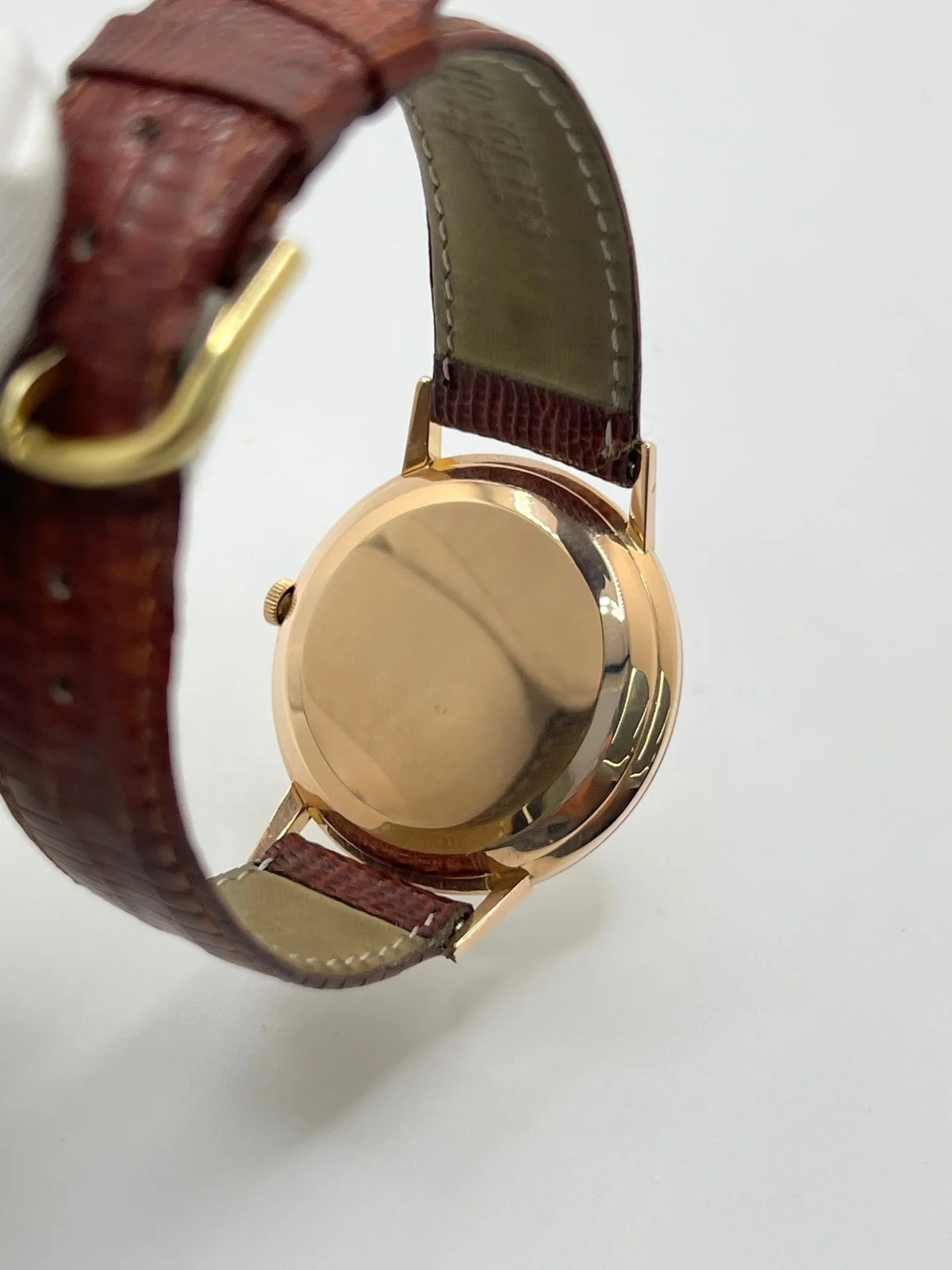 Montre LONGINES "Flagship" en or rose, acier et cuir
