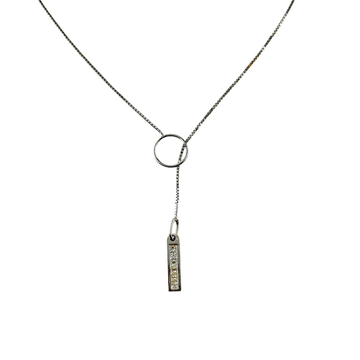 Collier Pendentif en or blanc et diamants