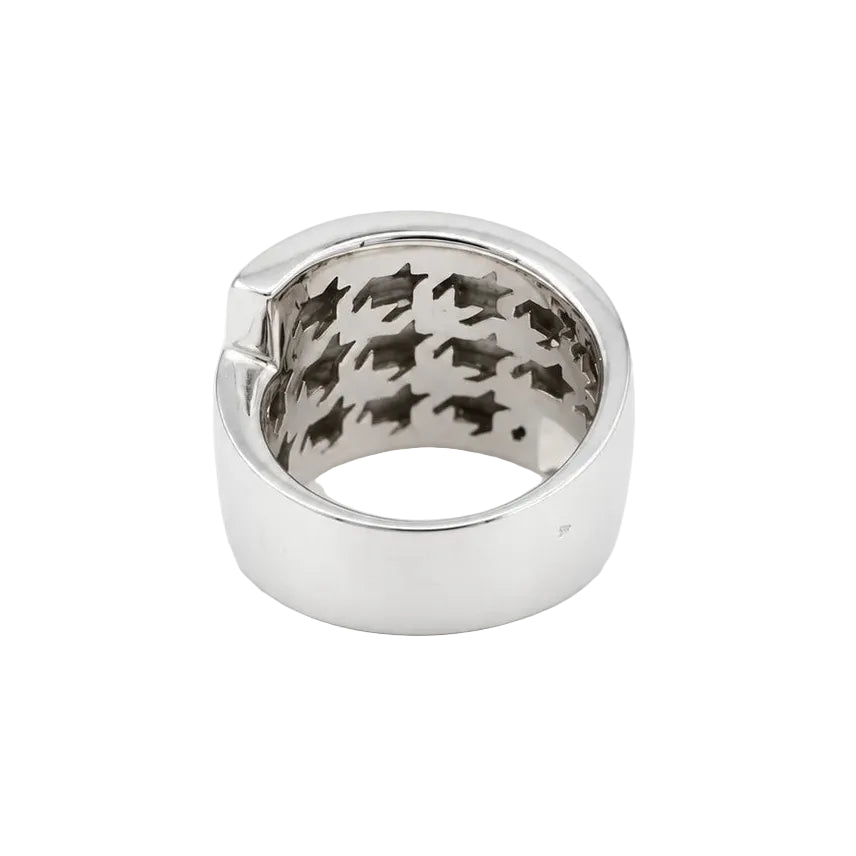 Bague Bandeau en or blanc et diamants