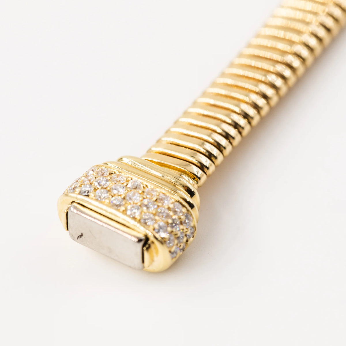 Bracelet Tubogas en or jaune et diamants