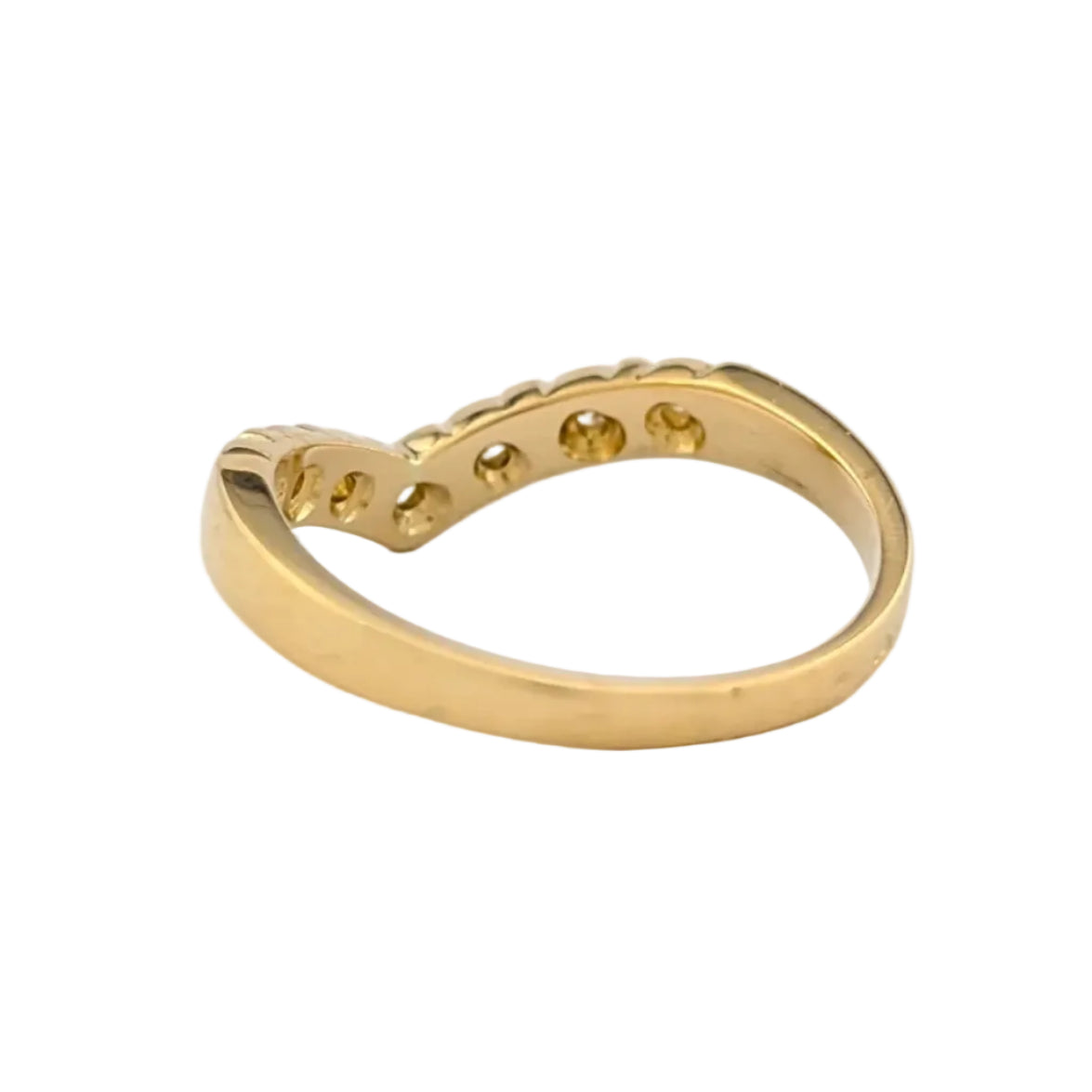 Bague en or jaune et diamants
