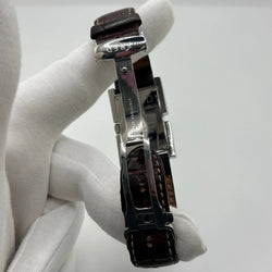 Montre FRED "Tank" en acier inoxydable et cuir