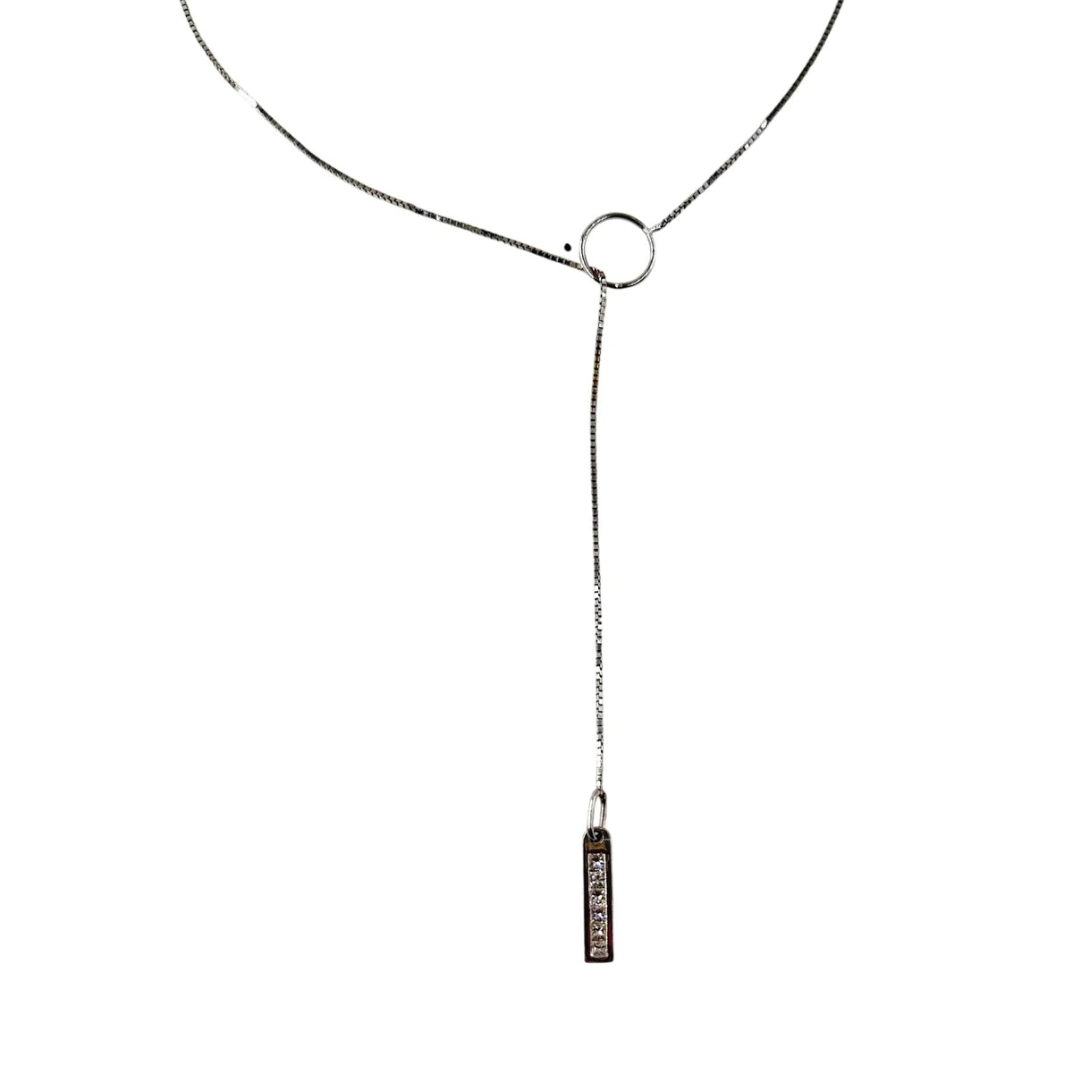 Collier Pendentif en or blanc et diamants