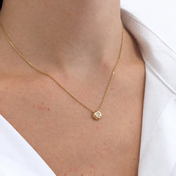 Collier Pendentif en or jaune et diamant