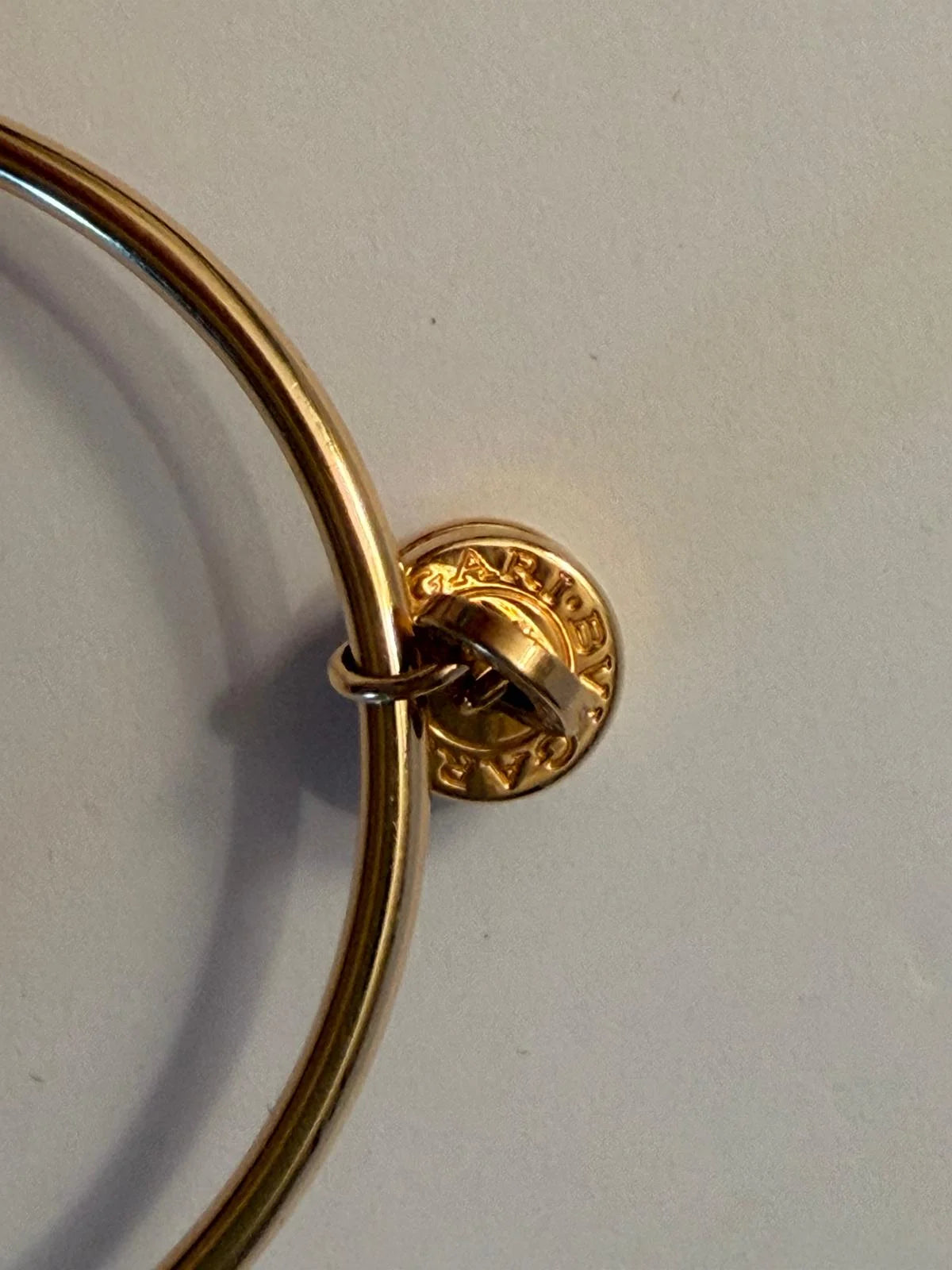 Boucles d'oreilles Créoles BULGARI "B.Zero1" en or jaune