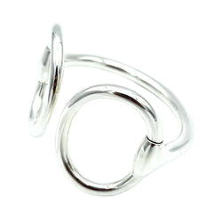 Bracelet Jonc HERMÈS "Nausicaa" GM en argent