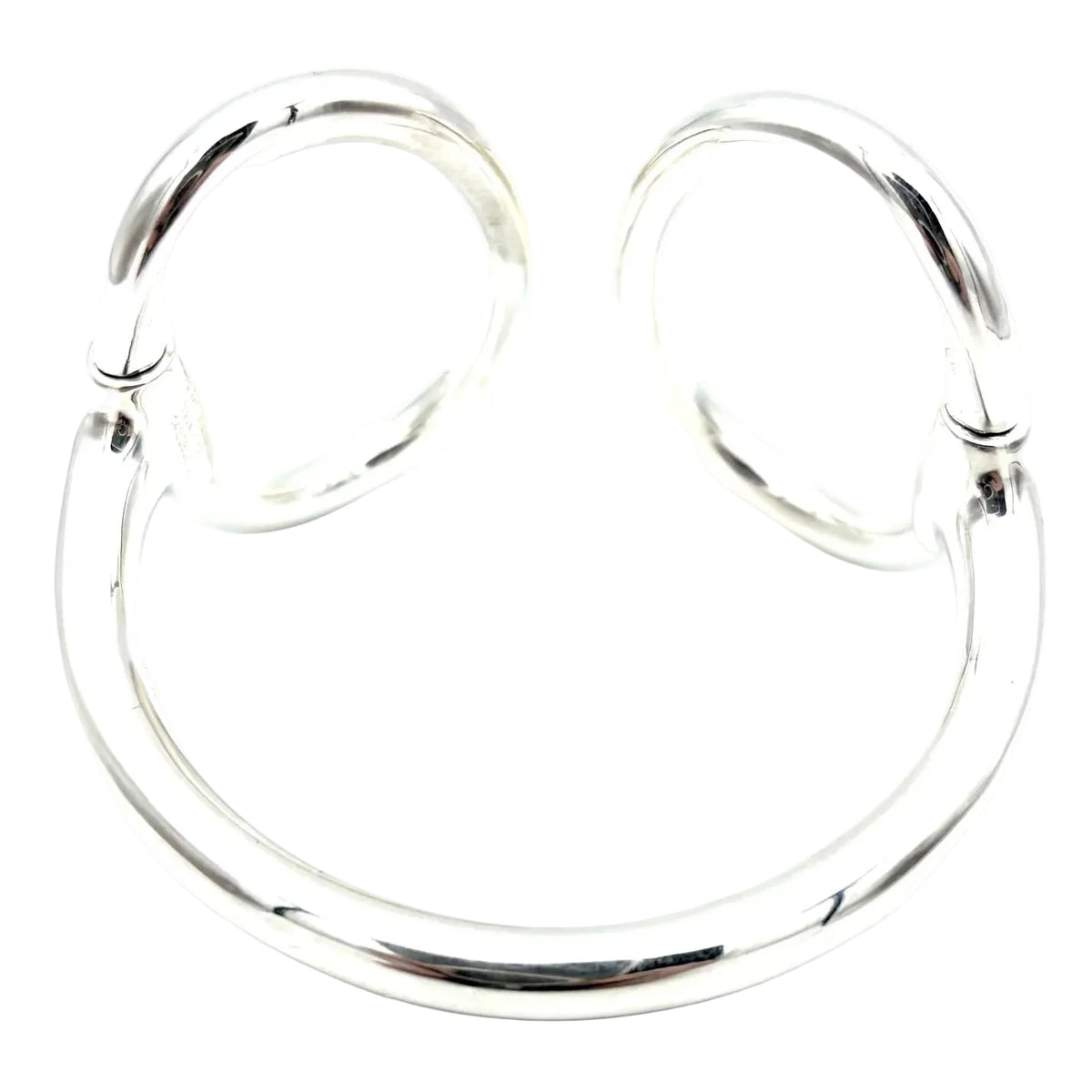 Bracelet Jonc HERMÈS "Nausicaa" GM en argent