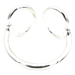Bracelet Jonc HERMÈS "Nausicaa" GM en argent