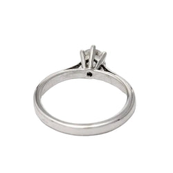 Bague Solitaire en or blanc et diamant