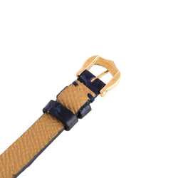 Montre CARTIER "Tank Louis Cartier Mini" en or jaune, acier et cuir