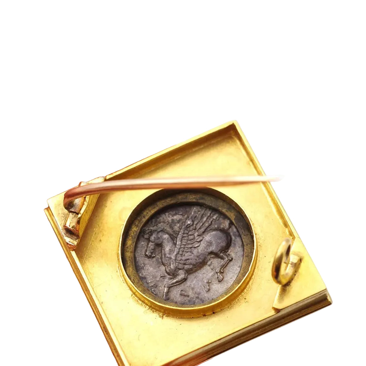 Broche Épingle en or jaune et argent