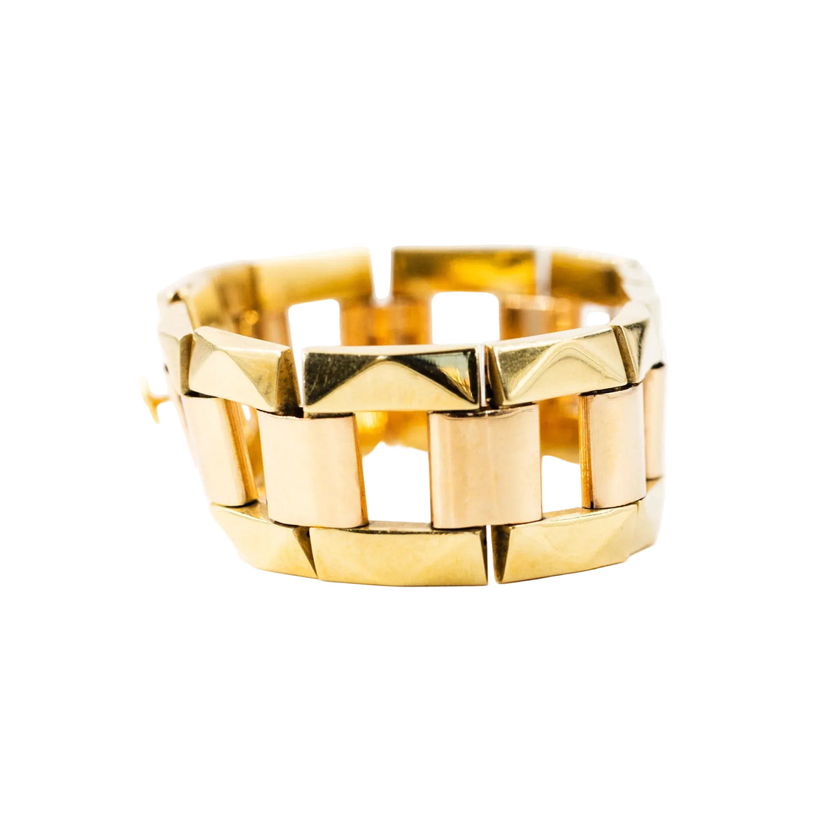 Bracelet articulé en or jaune