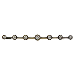 Broche Barrette en or jaune et diamants