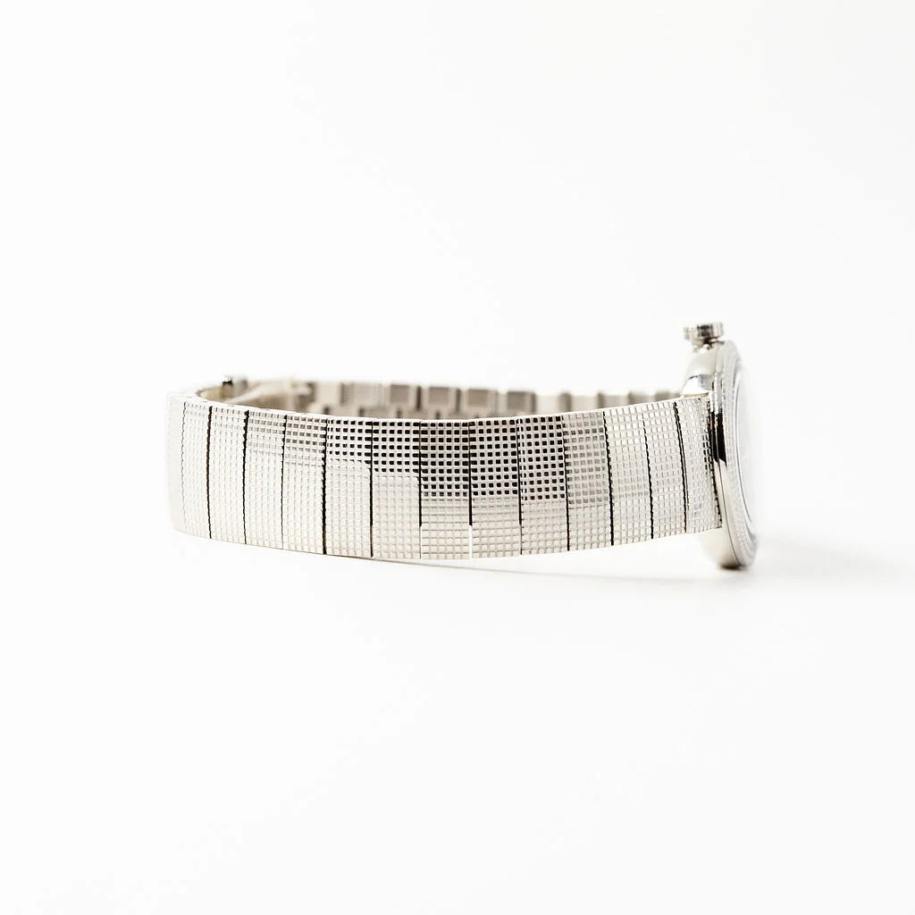 Montre de dame DIOR "La Baby D" en acier, nacre et diamants