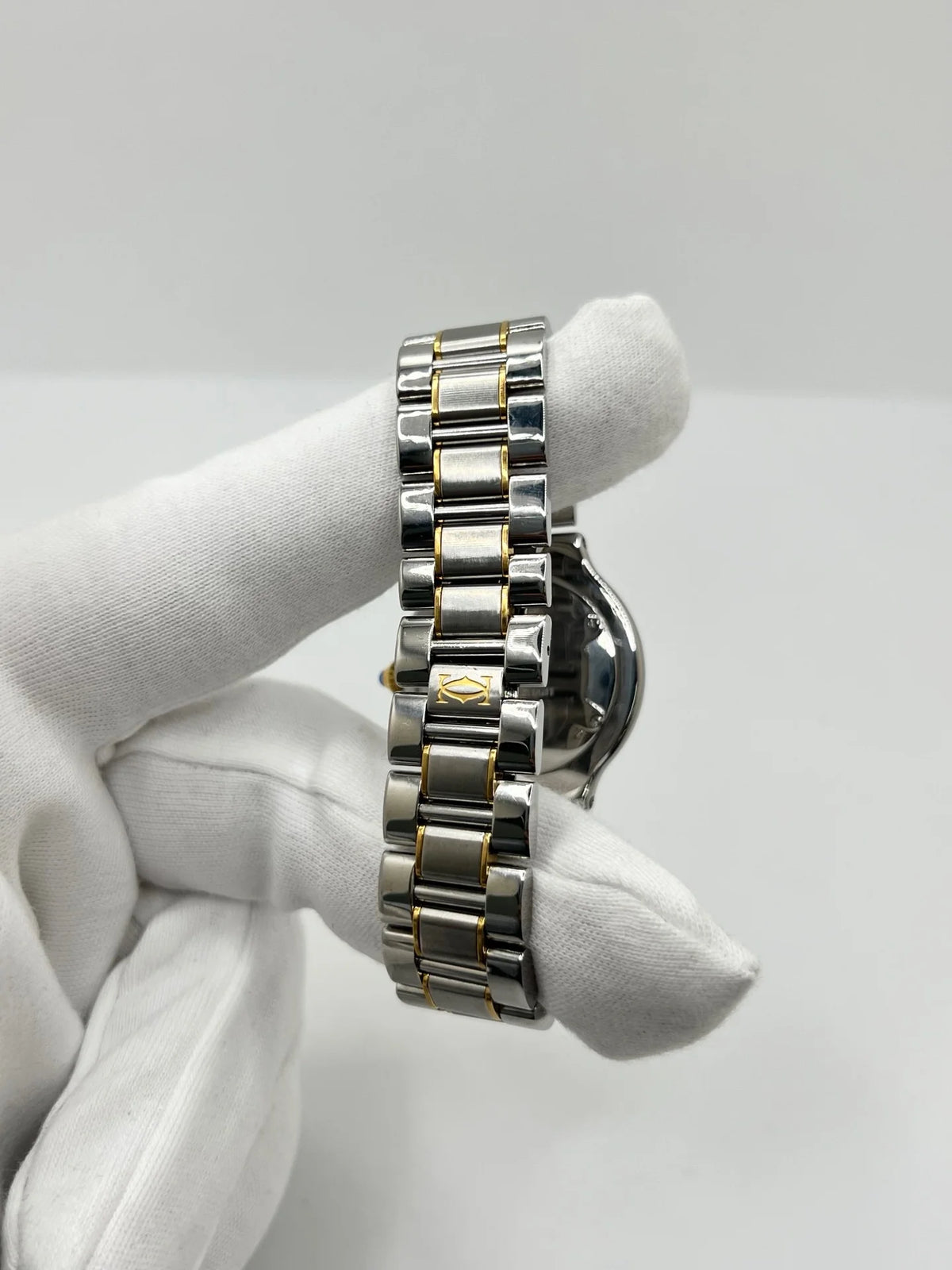 Montre CARTIER "Must 21" plaqué or et acier inoxydable