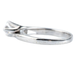 Bague Solitaire en or blanc et diamant
