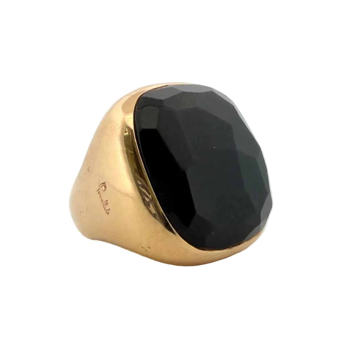 Bague Cocktail POMELLATO "Victoria" en or jaune et jais