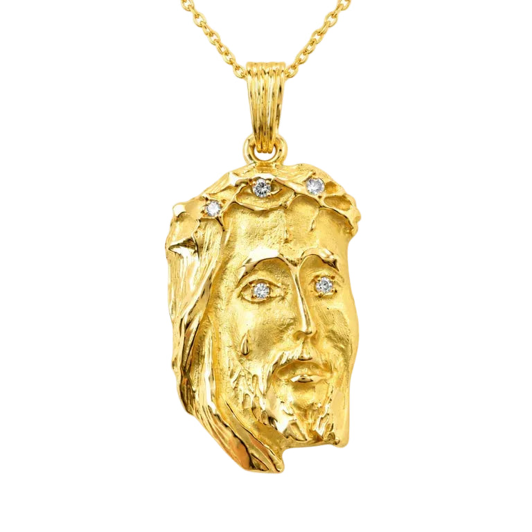 Pendentif en or jaune et diamants