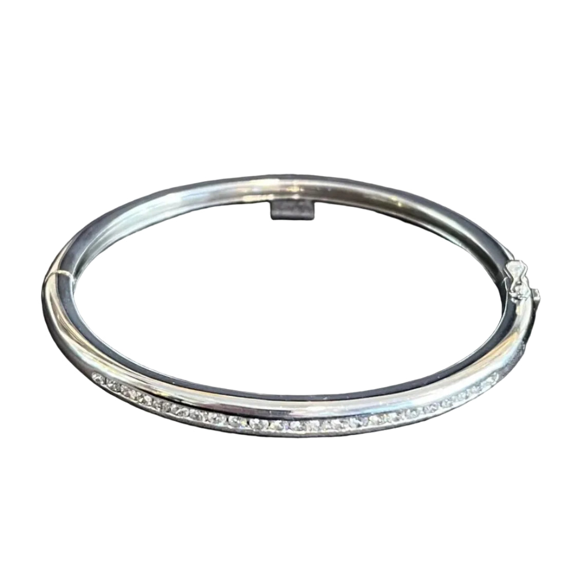 Bracelet Jonc en or blanc et diamants