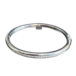 Bracelet Jonc en or blanc et diamants