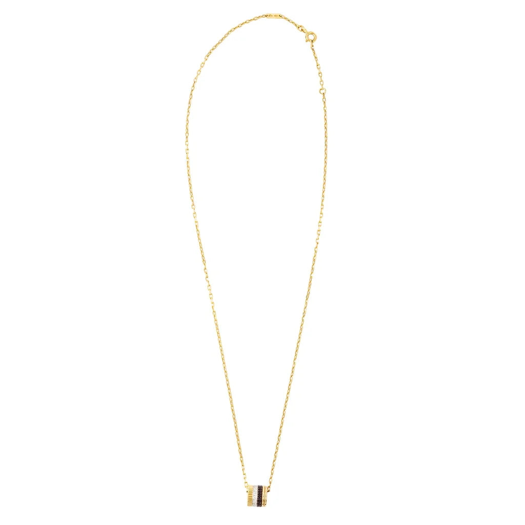 Collier Pendentif BOUCHERON "Quatre" en or jaune, or rose, or blanc, PVD et diamants