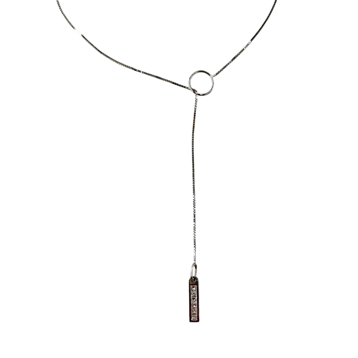 Collier Pendentif en or blanc et diamants