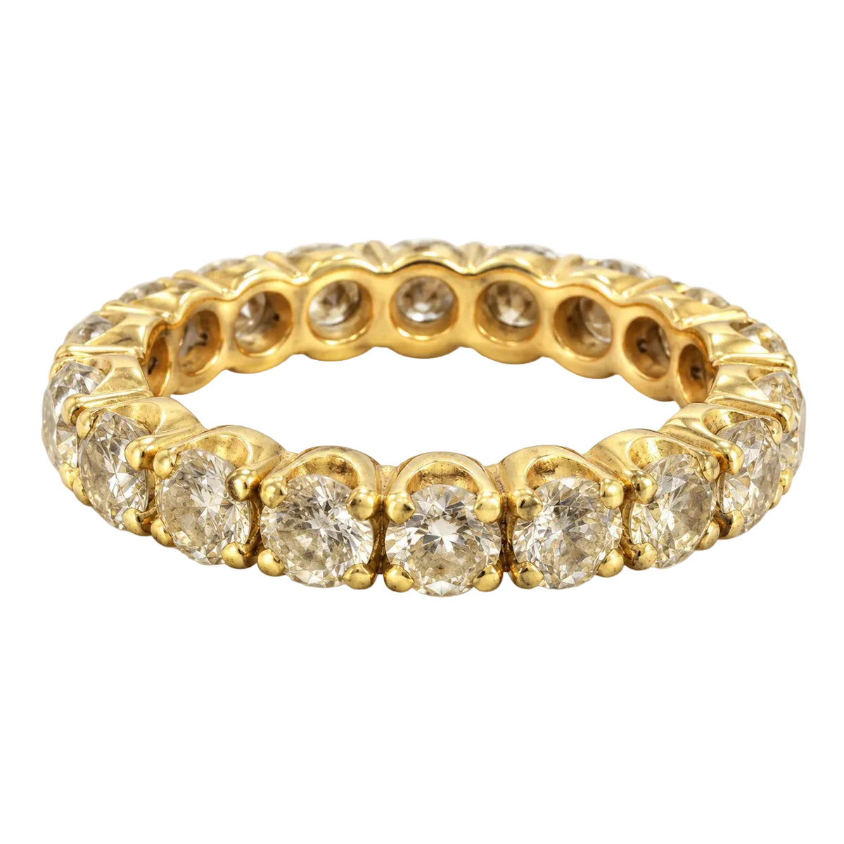 Bague Alliance en or jaune et diamants