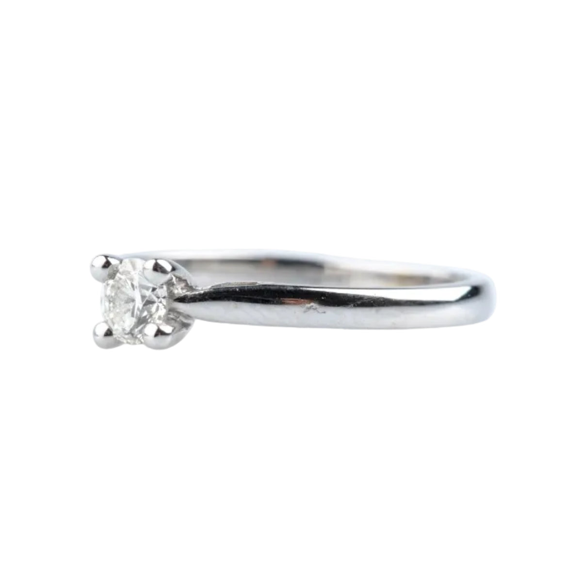 Bague Solitaire en or blanc et diamant