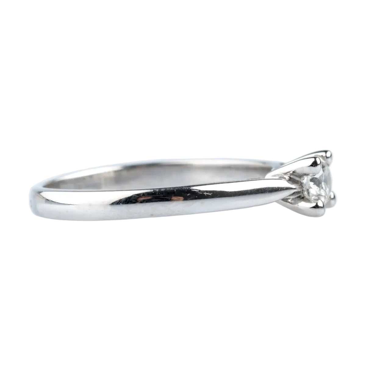 Bague Solitaire en or blanc et diamant